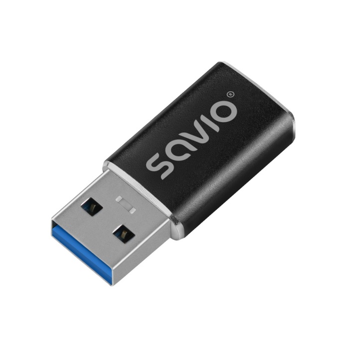 adapter SAVIO AK-81 USB-C żeński na USB-A męski 3.1